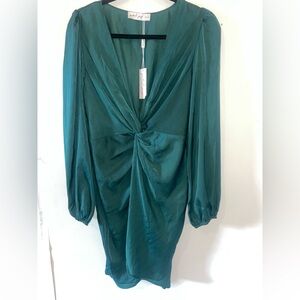 Petal & Pup Teal Long Sleeve Dress